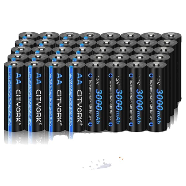 Genopladelige AA-batterier, 3000mAh kapacitet, NI-MH teknologi,40stk AA -batteri