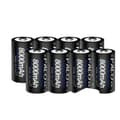 Miniatyrbillede 1 af 2: PALO D Størrelse Genopladeligt Batteri, 8000mAh Kapacitet, 1.2V Spænding,8 stk. Sort