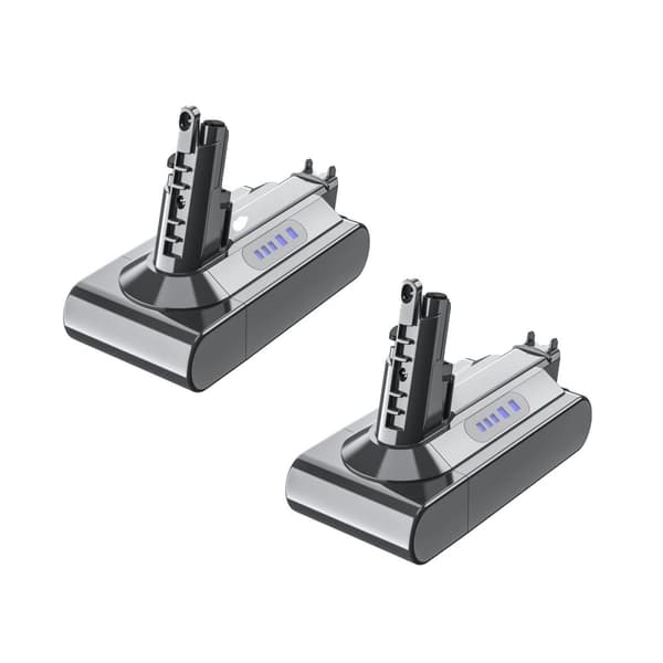 Powtree Dammsugare Batteri, 6000mAh Kapacitet, Kompatibel med V10,2 st batteri