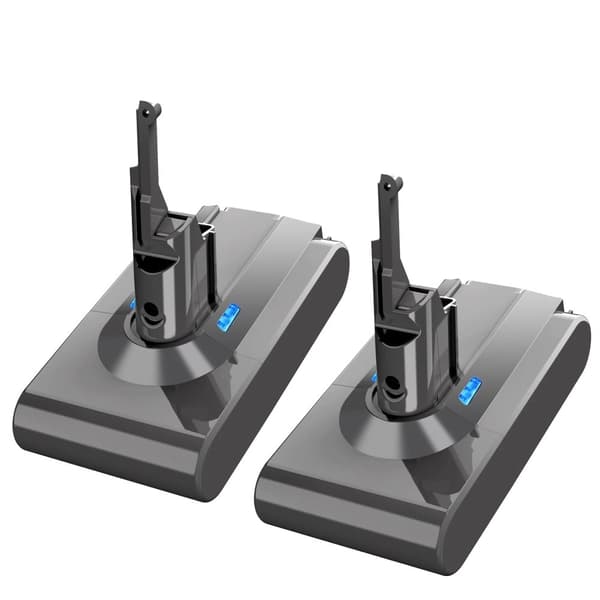 Batteri för V8, 6000mAh kapacitet, Li-Ion typ,2PACK 6000mAh