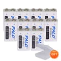 Miniatyrbillede 1 af 2: PALO USB 9V Genopladeligt Batteri, 650mAh Kapacitet, Hurtig Opladning på 1,5 Timer,10 stk, 9V
