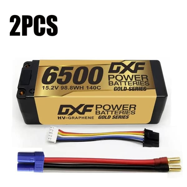 DXF 4S Lipo-akku, 15.2V, 6500mAh kapasiteetti,2PCS4S6500140CEC5