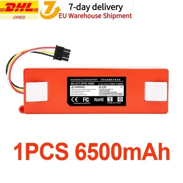 Genopladeligt lithium-ion-batteri, 14,4v, Energi: 74,88Wh,6500mAh