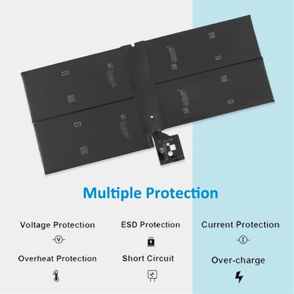 Microsoft Surface Pro Batteri, Høj Kapacitet 5940mAh, 7.57V Spænding, 3 Cellers Konfiguration