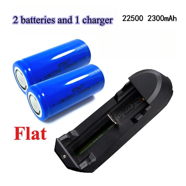 Genopladeligt Li-ion batteri, 2300mAh kapacitet, 3.7V spænding,Flad 2PCS