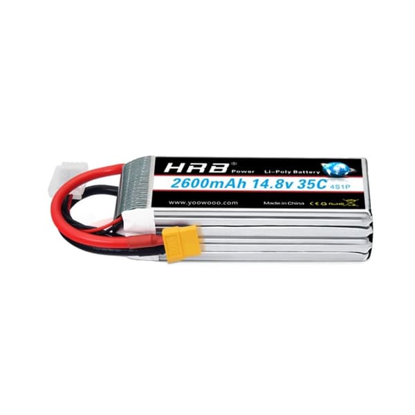 HRB Lipo Akka, 14.8V 2600mAh Kapasiteetti, 35C Purkausnopeus,4s 2600mah xt60 1kpl