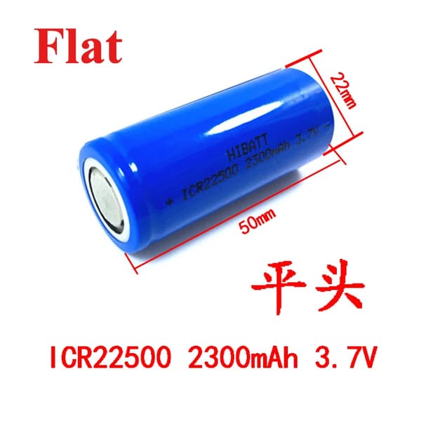 Genopladeligt Li-ion batteri, 2300mAh kapacitet, 3.7V spænding,Flad