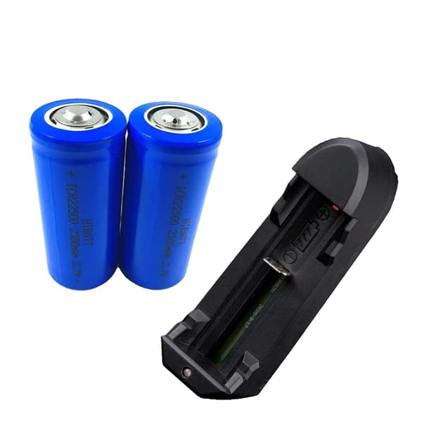 Genopladeligt Li-ion batteri, 2300mAh kapacitet, 3.7V spænding,spidse spids 2STK