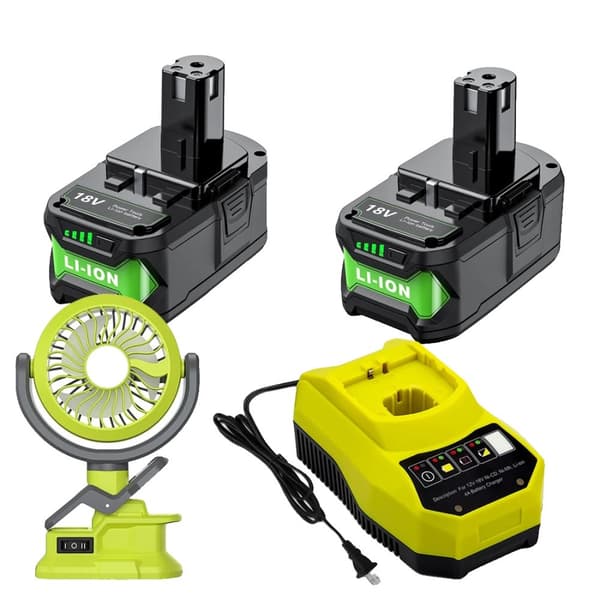Batteri til Ryobi P108, 18V Li-ion, 9000mAh kapacitet,Sæt 7