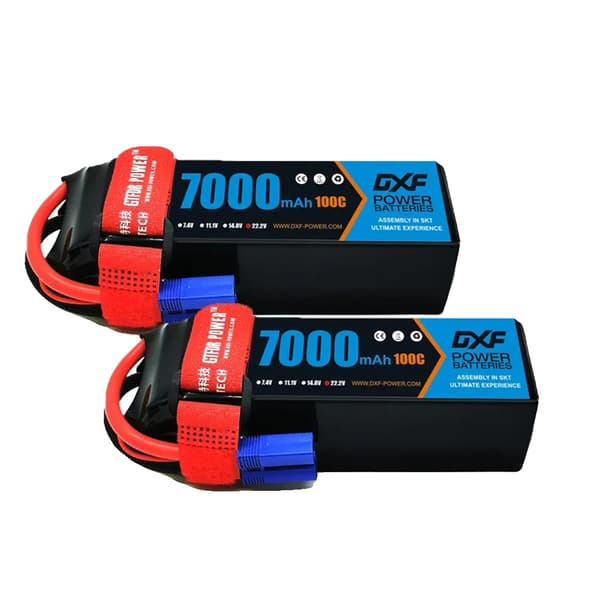 Lipo-akku, 22.2V jännite, 7000mAh kapasiteetti,2PCS6S7000100CEC5