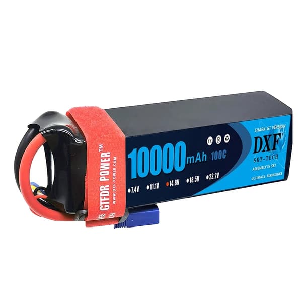 RC LiPo-akku, 10000mAh kapasiteetti, 14.8V jännite,2PCS4S10000XT90