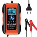 Miniatyrbillede 2 af 2: Bilbatterioplader, 12V/24V udgang, 7-trins opladning,Rød