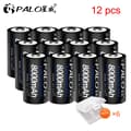 Miniatyrbillede 2 af 2: D Størrelse Genopladeligt Batteri, 8000mAh Kapacitet, Smart Oplader Inkluderet,12 stk batteri