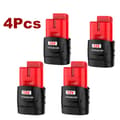 Pikkukuva 2 / 2: 12V litiumioniakku, 3000mAh/6000mAh kapasiteetti, yhteensopiva M12:n kanssa,4 kpl 3,0 Ah akku