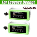 Miniatyrbild 2 av 2: Li-ion-batteri för Ecovacs Deebot och Eufy RoboVac, 14,4V spänning, 3000mAh kapacitet,2bitar