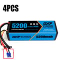 Miniatyrbillede 2 af 2: DXF 5200mAh Lipo-batteri, 11.1V spænding, 100C afladningshastighed,4PCS 3S5200100CEC5