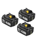 Miniatyrbild 1 av 2: BL1830 Ersättningsbatteri, 6000mAh kapacitet, 18V spänning,3Pack 6000Ah