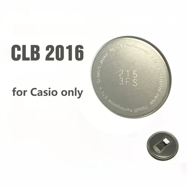 CLB2016 Batteri, 3.7V, Kompatibel med Casio og SEIKO,CLB2016 Casio