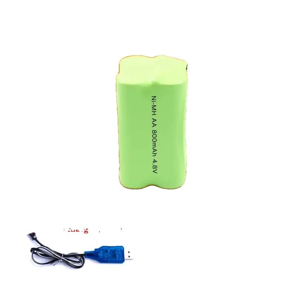 4.8V AA Ni-MH Batteripakke, Høj Kapacitet 2700mAh, Holdbar Genopladelig Design,4.8V 1800mAh 2STK-a