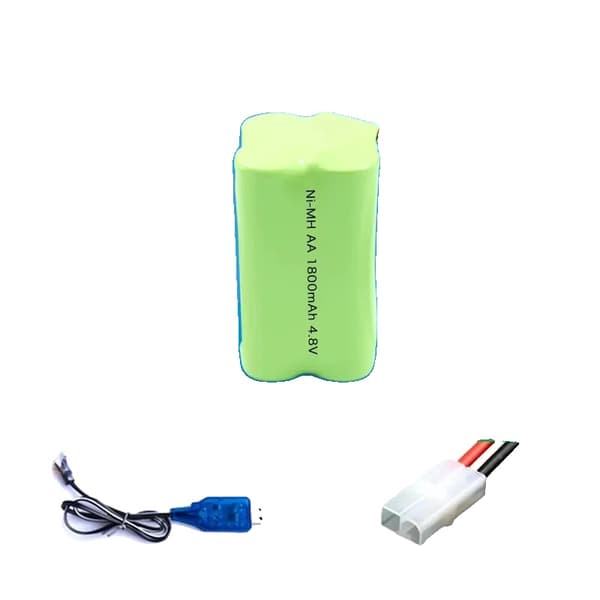 4.8V AA Ni-MH Akupaketti, Korkea Kapasiteetti 2700mAh, Kestävä Latausmuotoilu,4.8V 1800mAh 2KPL