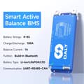 Miniatyrbillede 2 af 2: Smart Active Balance BMS, 4~24S, Indbygget Bluetooth, Opladnings/afladningsmuligheder,4S-8S 100A BMS CAN