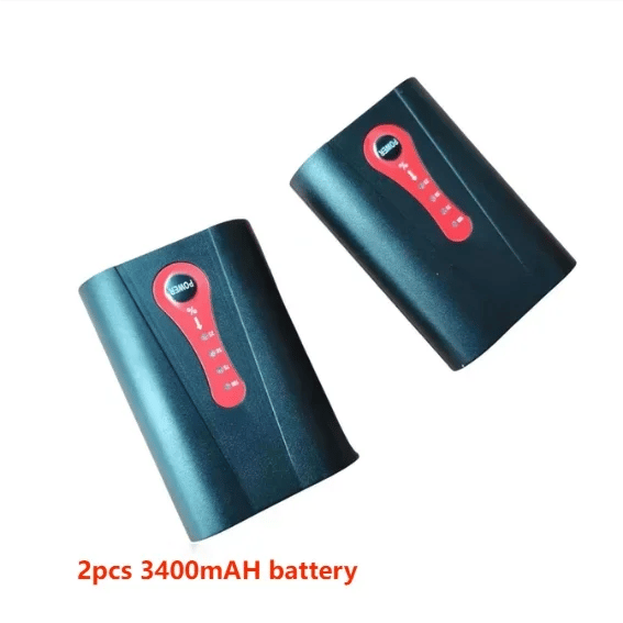 Opvarmet tøj Lithium-batteri, 3400mAh kapacitet, kompakt design,3400mAh batteri 2STK
