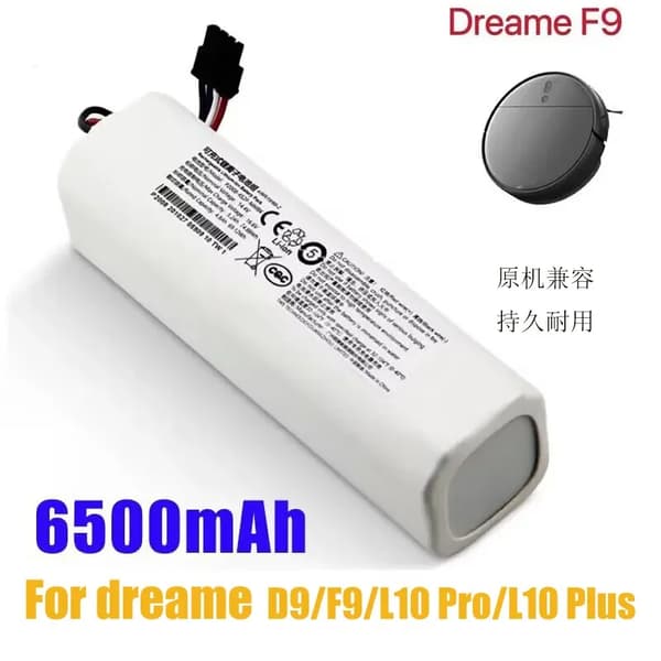 Robotdammsugare Batteri, 14.4V Li-Ion, Flera Kapacitetsalternativ,6500mAh