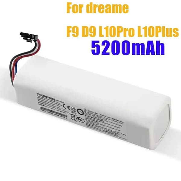 Robotdammsugare Batteri, 14.4V Li-Ion, Flera Kapacitetsalternativ,5200 mah