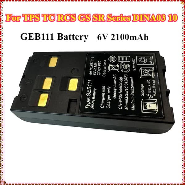 GEB111 Batteri, 6V Udgang, 2100mAh Kapacitet,1 PC