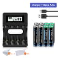 Miniatyrbillede 2 af 2: CITYORK 1.5V AAA Genopladelige Batterier, 1200mWh Kapacitet, Inkluderer Oplader,12 AAA og oplader