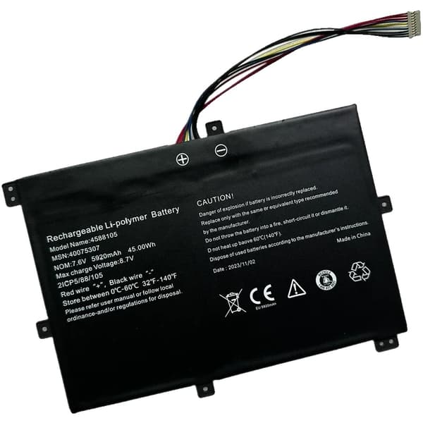 4588105 Batteri, Hög kapacitet 5920mAh, CE-certifierad,4588105