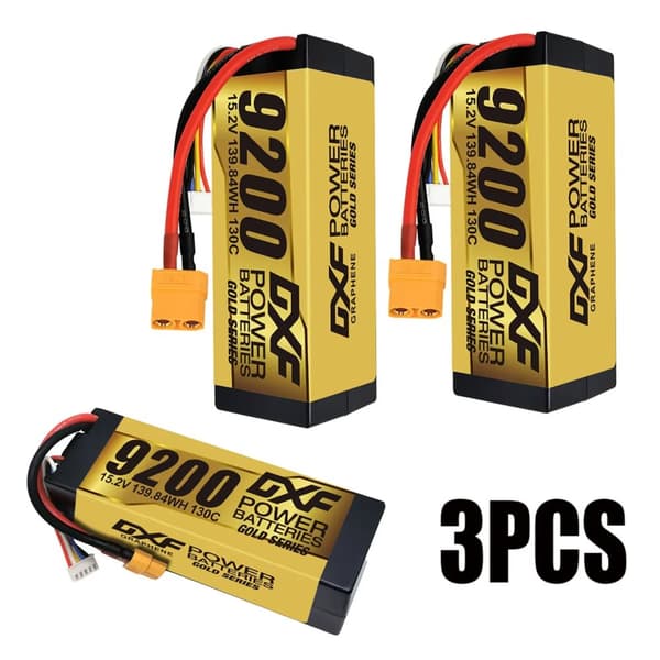 RC-batteri, 15,2V, 9200mAh, 130C,3PCS 4S 9200 XT90