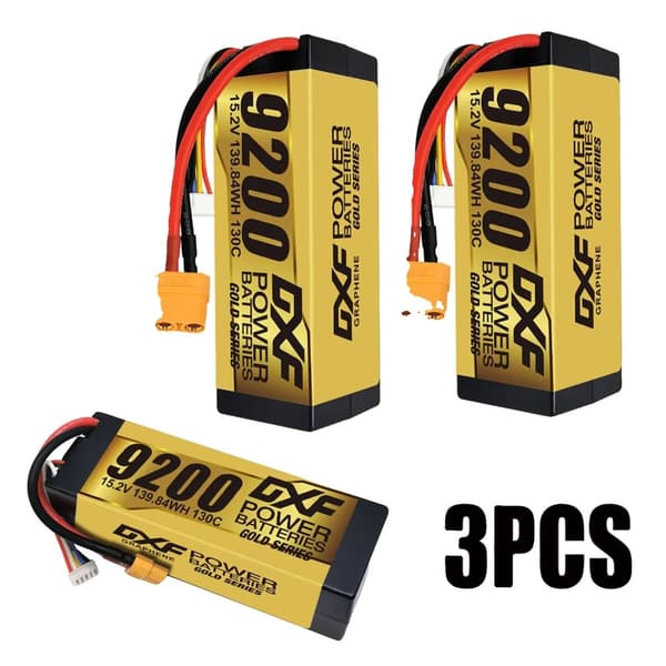 RC-batteri, 15,2V, 9200mAh, 130C,3PCS 4S 9200 XT90