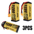 Miniatyrbillede 1 af 2: RC-batteri, 15,2V, 9200mAh, 130C,3PCS 4S 9200 XT90