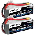 Miniatyrbillede 1 af 2: Lipo-batteri, 22,2V, 6500mAh, 100C afladningshastighed,6S 6500 XT60 2PC