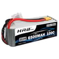 Miniatyrbillede 2 af 2: Lipo-batteri, 22,2V, 6500mAh, 100C afladningshastighed,6S 6500 XT60 1PC