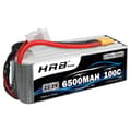 Miniatyrbillede 1 af 2: Lipo-batteri, 22,2V, 6500mAh, 100C afladningshastighed,6S 6500 XT60 1PC