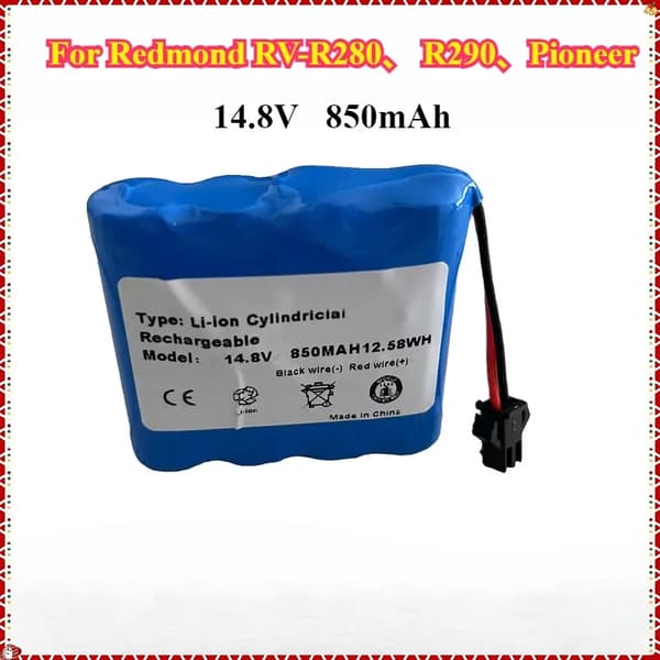 Robotti-imurin akku, 14.8V jännite, 850mAh kapasiteetti,850 mAh