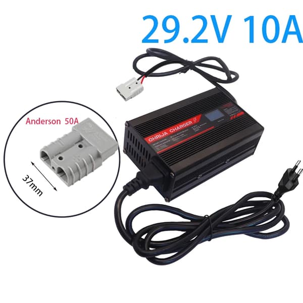 Li-ion batterioplader, 29,4V udgang, 10A strøm,Andersen 50A, EU-220V