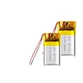 Miniatyrbillede 1 af 2: Genopladeligt polymer lithiumbatteri, 75mAh kapacitet, sikkerhedsbeskyttelsesfunktioner,75mAh 10 stk.