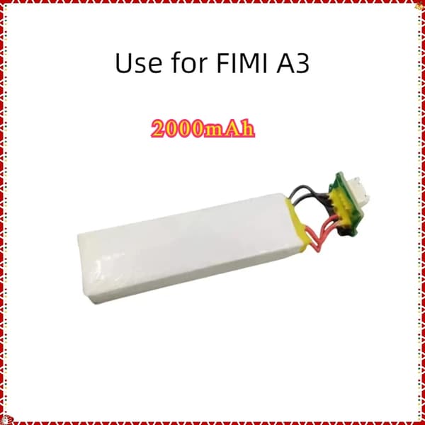 FIMI A3 Drone Batteri, 2000mAh Kapacitet, Standard Genopladelig Type,2000mAh