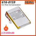Miniatyrbillede 2 af 2: Erstatningsbatteri til iPod 3. generation, 850mAh, Li-Polymer teknologi,616-0159 10Stk