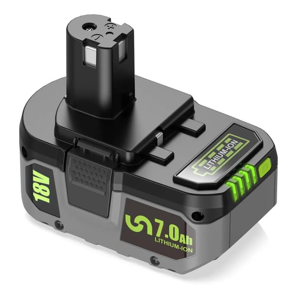 RYOBI P108 Batteri, 18V 7000mAh Kapacitet, Lithium-Ion Teknologi,1 stk 18V 7.0