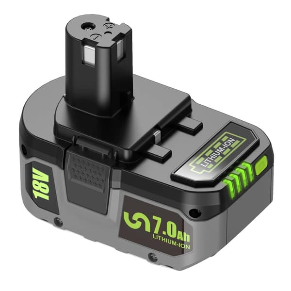 RYOBI P108 Batteri, 18V 7000mAh Kapacitet, Lithium-Ion Teknologi,1 stk 18V 7.0