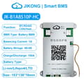 Miniatyrbillede 2 af 2: Smart Batteristyringssystem, 100A Opladning/Entladning, 1A Aktiv Balancering,B1A8S10P-HC