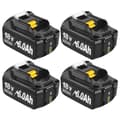 Miniatyrbillede 1 af 2: Erstatning, 6000mAh kapacitet, kompatibel med flere modeller,4Pack Batteri