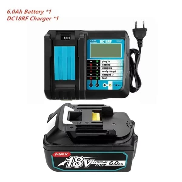 Genopladeligt batteri, 6,0Ah kapacitet, 18V Li-Ion teknologi,18V, 1MT-6.0Ah 1C