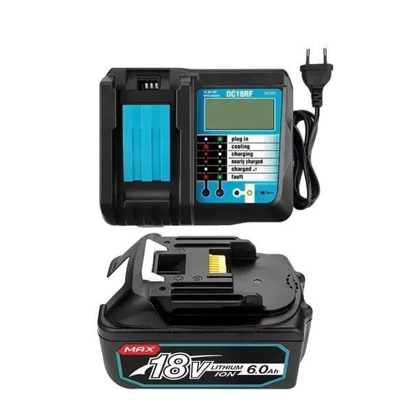 Genopladeligt batteri, 6,0Ah kapacitet, 18V Li-Ion teknologi,18V, 1MT-6.0Ah 1C