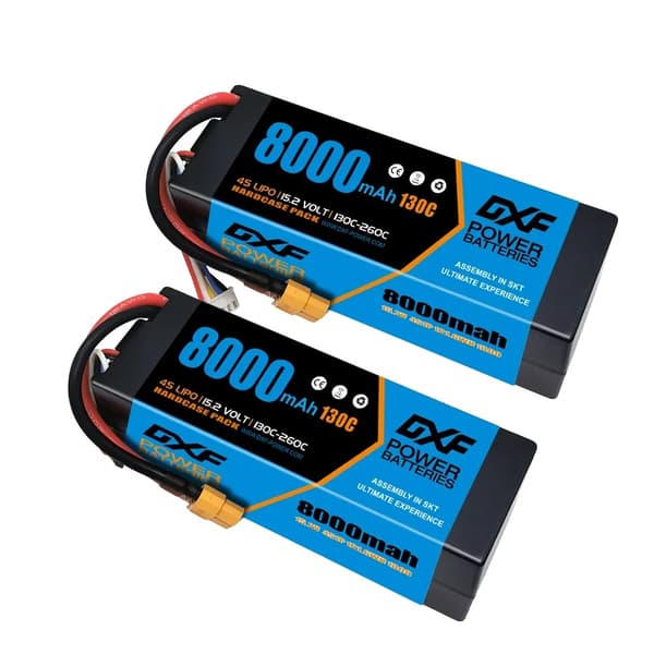 DXF Lipo-akku, 15.2V, 8000mAh kapasiteetti,2PCS4S8000130CEC5
