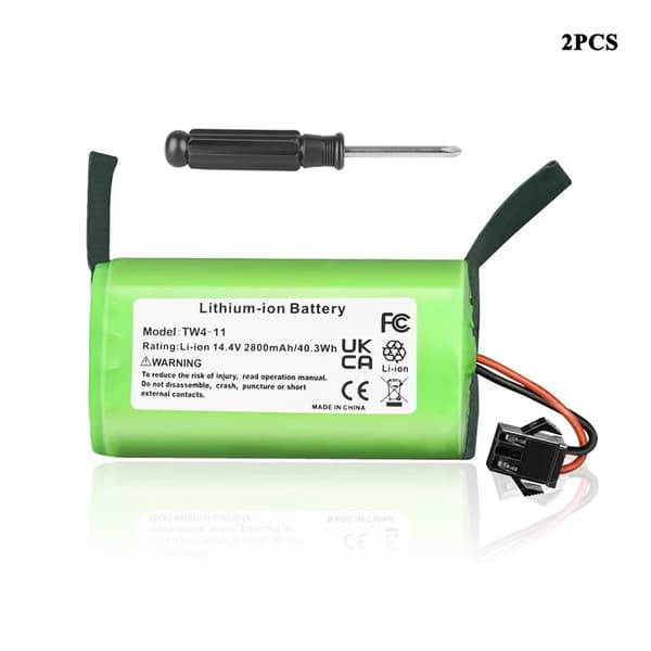 Eufy RoboVac Varausakku, 14.4V 2800mAh, Helppo Asentaa,2 kpl